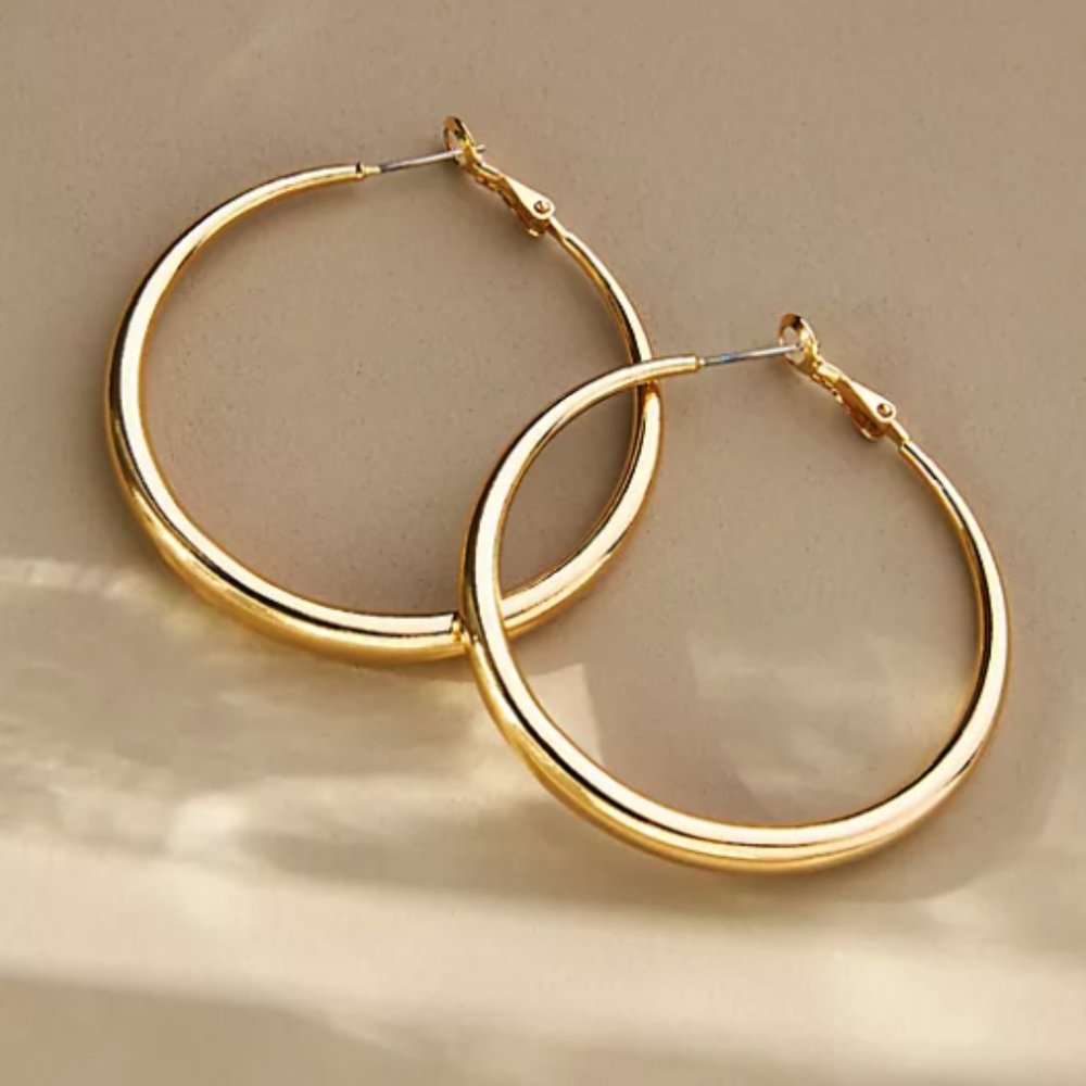 New ~ Anthropologie Gradual Hoop Earrings